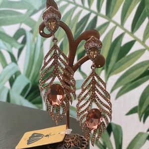 Rose gold Chandelier Earrings